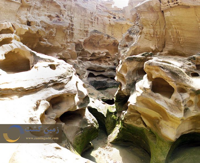 There is variety of shapes and form namely orbicular, dished, oval and linear on the walls or floor of the gorge all created by the powerful running water after raining.